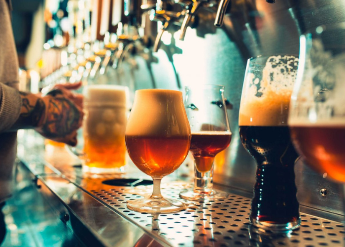 bia thủ công và bia tươi